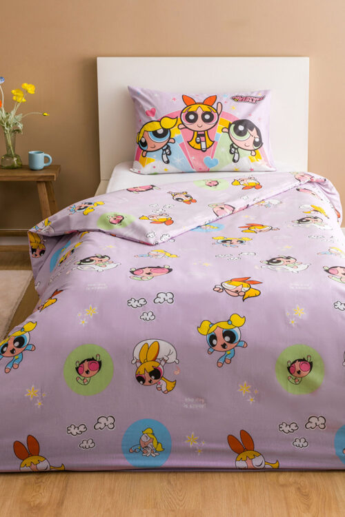 Powerpuff Girls Baskılı Kız Çocuk Nevresim Takımı