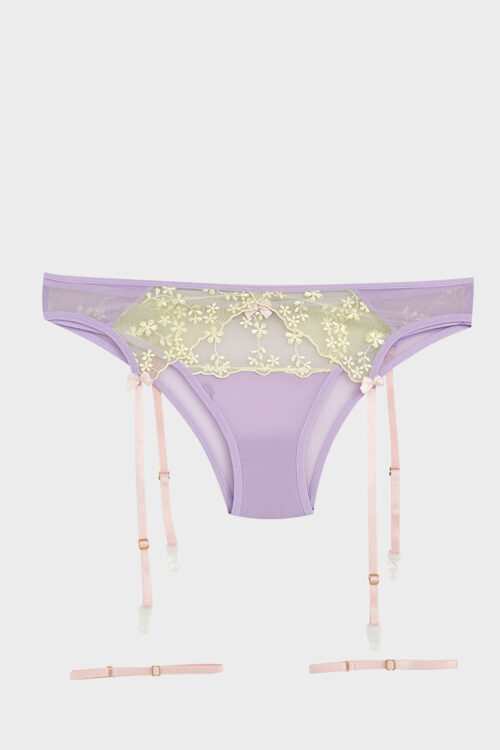 bikini سراويل برازيلي مع حذاء من الدانتيل