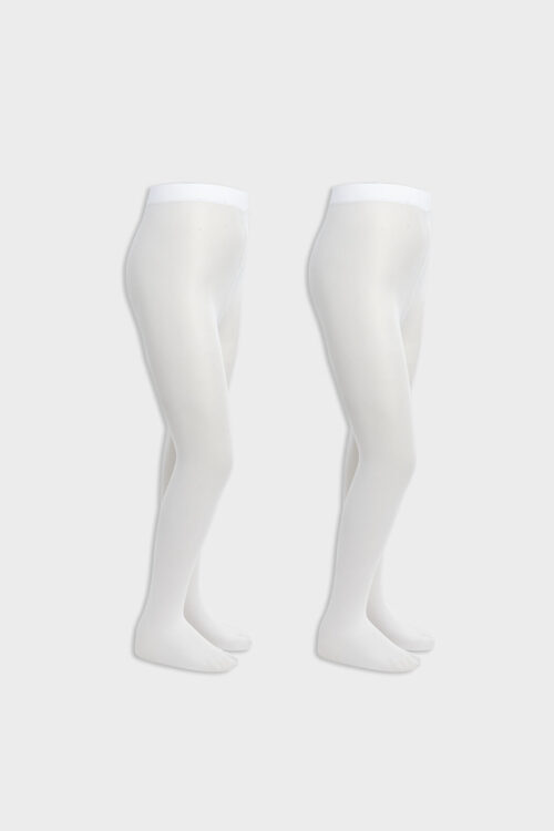 الосновы小女孩 Thin Patterned Stockings Pack of 2