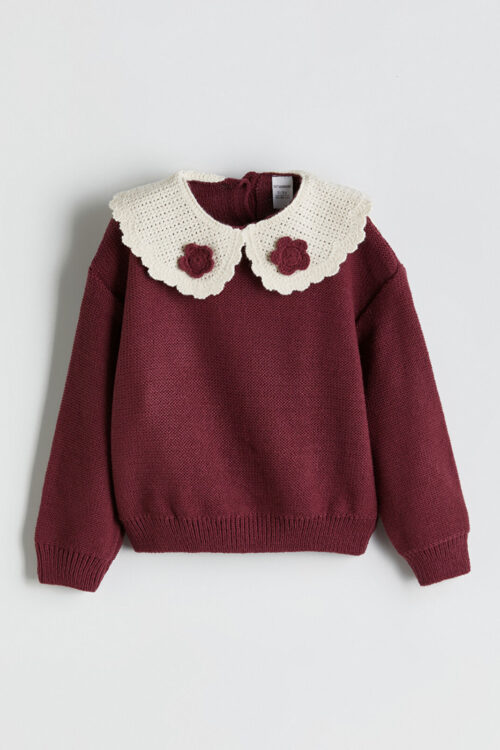 veste enfant fille à pois LCW en laine pour bébé filles enfants triko kazak