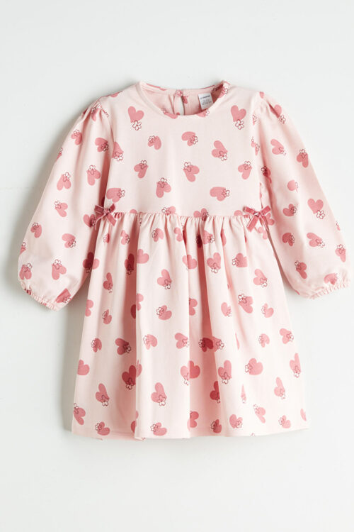 Dress with Heart Print for Girls